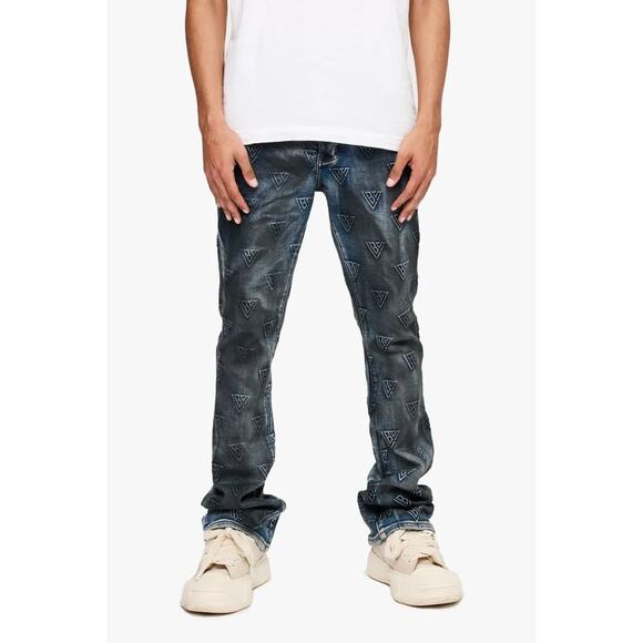 valabasas Other - Valabasas Men's Tagged Stacked Denim Flare In Dirty Vintage Jeans Size 32